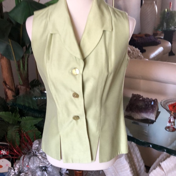 SZ 6 LOIS SNYDER DANI MAX PANT SET SLEEVELESS BUTTON UP EXCLT CONDITION - Picture 2 of 9